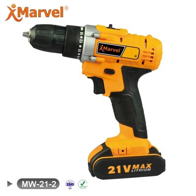 China High Torque 32Nm CE GS ROHS Certificates 10mm 1.3Ah 1.5Ah 2.0Ah quality 21V 18V battery cordless drill driver sets