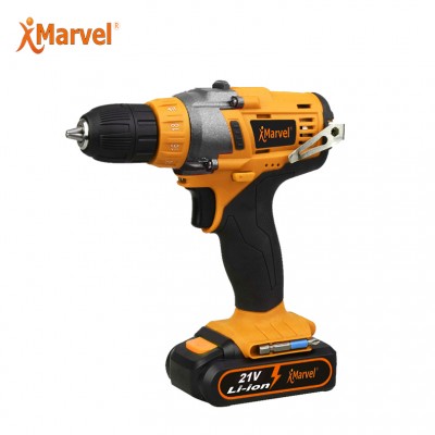 MARVEL Brushless Powerful LED 42Nm 10mm 1.3Ah 1.5Ah 2.0Ah 21V  Power Tools Cordless Drill Driver/Impact combo