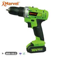 MARVEL discouunt price variable speed 30Nm CE GS ROHS Certificates 10mm 1.3Ah 1.5Ah 2.0Ah 16.8V pro cordless drill