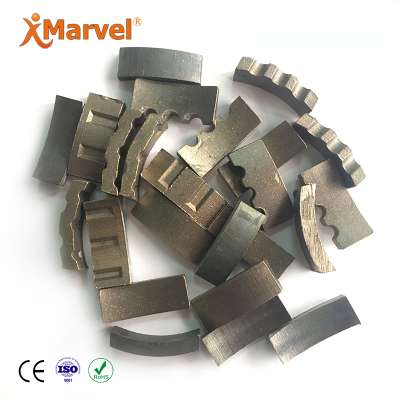 MARVEL wet drilling 7" diamond segments for core bit