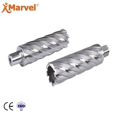 HSS  M2 high speed steel annular cutter set with universal shank 50mm useful depth