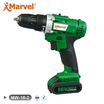 MARVEL Strong Power Hand Drill 32Nm CE GS ROHS Certificates 10mm 1.3Ah 1.5Ah 2.0Ah 14.4V cordless drill attachment